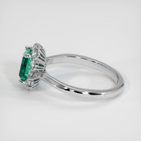1.11 Ct. Emerald Ring, Platinum 950 4