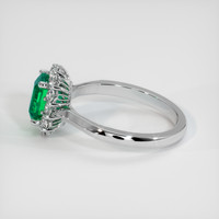 1.28 Ct. Emerald Ring, Platinum 950 4