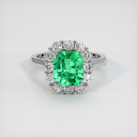 2.65 Ct. Emerald Ring, Platinum 950 1