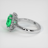 2.65 Ct. Emerald Ring, Platinum 950 4