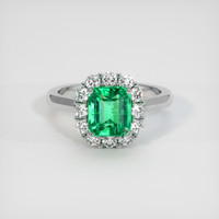 2.34 Ct. Emerald Ring, Platinum 950 1