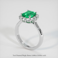 2.34 Ct. Emerald Ring, Platinum 950 2