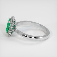 0.85 Ct. Emerald Ring, Platinum 950 4