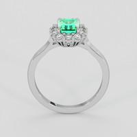 1.03 Ct. Emerald Ring, Platinum 950 3