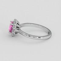 1.51 Ct. Pink Spinel Ring, Platinum 950 4