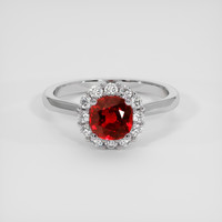 1.26 Ct. Ruby Ring, Platinum 950 1