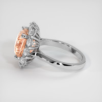 7.31 Ct. Padparadscha Sapphire Ring, Platinum 950 4