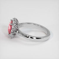 1.53 Ct. Padparadscha Sapphire Ring, Platinum 950 4