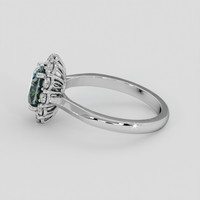 1.44 Ct. Bi Color Sapphire Ring, Platinum 950 4