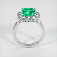 4.21 Ct. Emerald Ring, Platinum 950 3