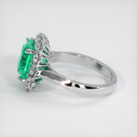 4.21 Ct. Emerald Ring, Platinum 950 4