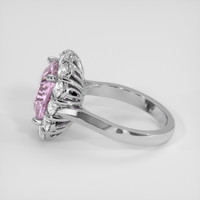 5.09 Ct. Purplish Pink Sapphire Ring, Platinum 950 4