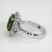 6.30 Ct. Green Sapphire Ring, Platinum 950 4