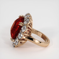 20.00 Ct. Ruby Ring, 14K Rose Gold 4