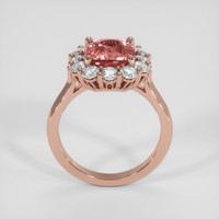 2.57 Ct. Padparadscha Sapphire Ring, 14K Rose Gold 3