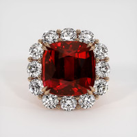 20.00 Ct. Ruby Ring, 18K Rose Gold 1