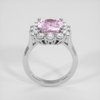 5.09 Ct. Purplish Pink Sapphire Ring, 10K White Gold 3