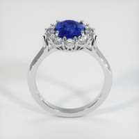 3.02 Ct. Blue Sapphire Ring, 14K White Gold 3