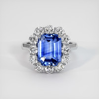5.17 Ct. Sapphire Ring, 14K White Gold 1