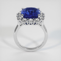 6.42 Ct. Blue Sapphire Ring, 14K White Gold 3