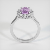 3.57 Ct. Purplish Pink Sapphire Ring, 14K White Gold 3