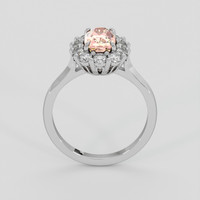 1.66 Ct. Padparadscha Sapphire Ring, 14K White Gold 3