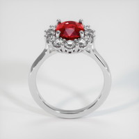 2.22 Ct. Ruby Ring, 14K White Gold 3