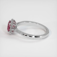 1.12 Ct. Padparadscha Sapphire Ring, 14K White Gold 4