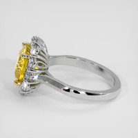 4.66 Ct. Yellow Sapphire Ring, 14K White Gold 4