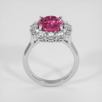 5.09 Ct. Pink Sapphire Ring, 14K White Gold 3