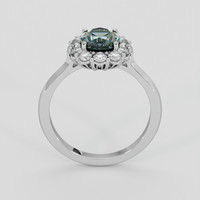 1.44 Ct. Bi Color Sapphire Ring, 14K White Gold 3