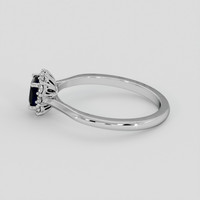 1.52 Ct. Blue Sapphire Ring, 18K White Gold 4