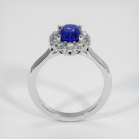 2.31 Ct. Blue Sapphire Ring, 18K White Gold 3