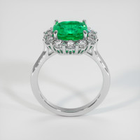 2.59 Ct. Emerald Ring, 18K White Gold 3