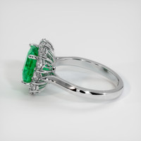 2.59 Ct. Emerald Ring, 18K White Gold 4