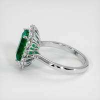 4.71 Ct. Emerald Ring, 18K White Gold 4