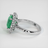 3.04 Ct. Emerald Ring, 18K White Gold 4