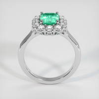 1.30 Ct. Emerald Ring, 18K White Gold 3