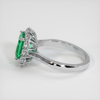 1.33 Ct. Emerald Ring, 18K White Gold 4