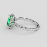 1.49 Ct. Emerald Ring, 18K White Gold 4