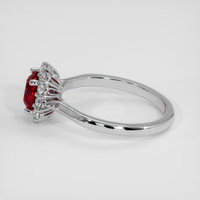 1.26 Ct. Ruby Ring, 18K White Gold 4