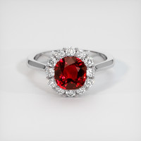 Ruby Ring 1.57 Ct., 18K White Gold Preview