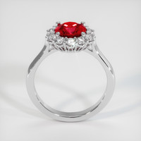 1.52 Ct. Ruby Ring, 18K White Gold 3