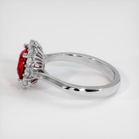 1.52 Ct. Ruby Ring, 18K White Gold 4