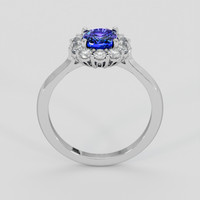 1.05 Ct. Blue Sapphire Ring, 18K White Gold 3