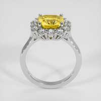 4.66 Ct. Yellow Sapphire Ring, 18K White Gold 3