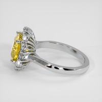 4.66 Ct. Yellow Sapphire Ring, 18K White Gold 4