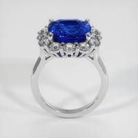 6.06 Ct. Blue Sapphire Ring, 18K White Gold 3