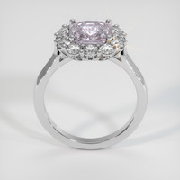 3.02 Ct. Pink Sapphire Ring, 18K White Gold 3