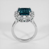 11.20 Ct. Greenish Blue Sapphire Ring, 18K White Gold 3